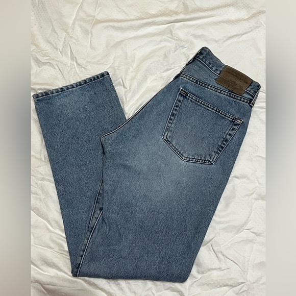 Vintage 90s Abercrombie & Fitch USA Made Mom 100% Cotton Jeans Size 10 - Picture 8 of 9